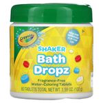 Crayola Color Bath Dropz 60 Tablets 3.59 Ounce Jar, Unscented