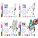 BONNYCO Unicorn Gifts for Girls, Unicorn Party Bag Fillers for Kids, Painting Kit Pack 4 Stocking Fillers for Girls, Kids' Party Favours Unicorn Pinata Fillers | Unicorn Gifts for Girls Party Bag