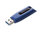 VERBATIM Store 'n' Go V3 MAX USB-Stick - USB-3.2 Gen 1-64GB - memorystick with sliding-mechanism - SuperSpeed-interface - external storage for laptop notebook and co - blue/black