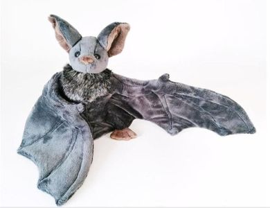 CWZY Goth Bat Stuffed Animal,Creepy Large Bat Plush Toys Lifelike Bats Plushie Doll Gothic Bat Soft Hugging Plush for Halloween Easter Christmas Valentines Birthday Gift