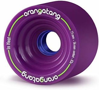 Orangatang in Heat 75 mm 83a Downhill Longboard Skateboard Cruising wheels (Purple Set of 4)