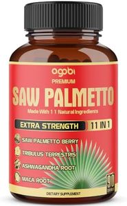 Premium Saw Palmetto Capsules 5300mg - Combined With Ashwagandha, Turmeric, Tribulus, Maca & More - Natural Prostate & Immune Support - 90 Counts for 3 Months