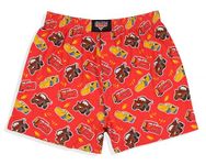 INTIMO Disney Men's Cars Lightning McQueen Mater and Cruz Ramirez Boxer Shorts Underwear (Large) Red