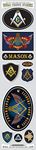 Mason Masonic Vinyl Stickers Set 10