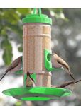 Bird Food Feeder Round Shape Made by eco Green Plastic Pack of 2