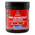 Pre Workout, Six Star Preworkout Explosion, Pre Workout Powder for Men and Women with Creatine Monohydrate and Beta Alanine for Energy, Focus and Intensity, Energy Powder, Blue Raspberry, 212g (30 Servings), Package May Vary