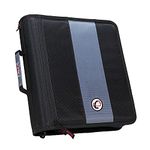 Case-it 2-Inch Ring Zipper Binder, Black, D-251-BLK