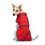 Mutt of Course Quilted Red Winter Jackets for Dog, Perfect Vest Jacket Coat for Cold Weather, 15.7 inch Length Size for Adult Dogs Like Shih Tzu, Lhasa and Others (L)