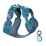 Pawaii Dog Harness, Dog Harness Small Dog, Anti Pull Dog Harness, Dog Harness No Pull, Front Clip Adjustable Soft Padded Pet Vest Harness with Easy Control Handle and ID Tag