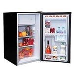 SIA LFIBL 48cm Black Free Standing Under Counter Fridge With 3* Ice Box