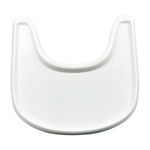 High chair tray compatible with Stokke Tripp Trapp chair with smooth surface and strong suction - Made from food safe plastic (BPA BPS BPF lead and phthalate free) (White)