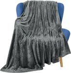 Utopia Bedding Fleece Blanket Throw Size [Grey, 60x50 Inch] - 300 GSM Blankets with Anti-Static Microfiber - Lightweight, Fuzzy, Cozy Blanket for Bed, Couch and Sofa - Suitable for All Seasons