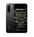 POCO C85x 5G Smartphone, Elite Black, 6.9 Inch Display, 32MP Dual AI Camera, 6300mAh Battery, 64GB Storage, 4GB RAM, Android 16