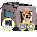 Zampa Pet Portable Crate – Great for Travel, Home and Outdoor – for Dog’s, Cat’s and Puppies – Comes with A Carrying Case