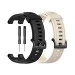 YODI Combo Pack Sporty Silicone watch Strap Band For Amazfit T-Rex/Amaz fit T-Rex Pro Smart Watch Only For Men Women Boys and Girls [ Not for Amazfit T-Rex 2] (BLACK/STARLIGHT)