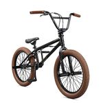 Mongoose Legion L20 Kids Freestyle BMX Bike, Intermediate Rider, Boys and Girls Bikes, Hi-Ten Steel Frame, 20-Inch Wheels, Black