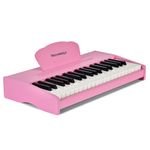 Kids Piano Keyboard, Wood 37 Keys Digital Piano for Kids, Musical Instrument Educational Toy, Portable Pink Piano Keyboard for Beginner, Christmas Birthday Gift Age 3+ Girls