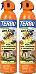 TERRO T1700SR 2 Pack 19 oz Outdoor Ant Killer Spray, White