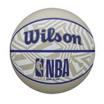 WILSON NBA DRV Plus Dazzle Camo Outdoor Basketball - Beige/Blue, Size 7-29.5"