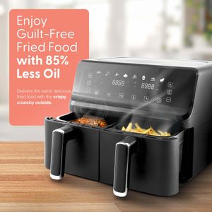 Keplin 9L Dual Zone Air Fryer – Large Capacity, Healthy Cooking