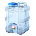 Lexotho 15L Camping Water Can with Tap Portable Camping Picnic Hiking Camping Water Tank Storage Container for Travelling Water Camper Dispenser Barrel with Faucet(Blue)