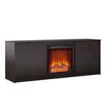 Ameriwood Home Bartow Electric Fireplace TV Stand, Espresso
