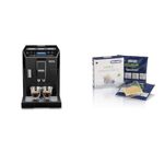 De'Longhi Eletta, Fully Automatic Bean to Cup Coffee Machine, Cappuccino and Espresso Maker, ECAM 44.660.B, 2 liters, Black & Softballs, 2 bags, balls prevent the formation of limestone water