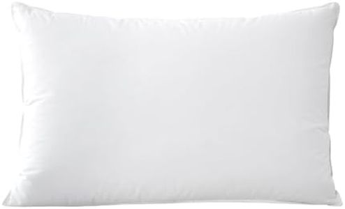 Dreamaker Duck Down Feather Filled Pillow Covered with Natural Cotton Japara Fabric Purafresh Treated, Antibacterial, Anti-Microbial & Anti-Dustmite Protection Easy Care White - 48x73cm| Pack of 1