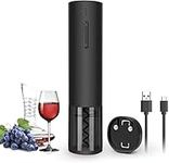 Piegricdiat - Electric Wine Opener Set, Automatic Corkscrew for Home, Restaurant, Party, as Gift for Family (Matte Black)