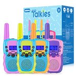 Selieve Walkie Toys for Kids 4 Pack, Toys for 3-12 Year Old Boys or Girls, 3 Miles Long Range Indoor Outdoor Adventures Activity Stem Toys, Birthday Easter Gifts for 5-8 Year Old Kids