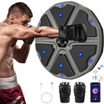 prettop Music Boxing Machine, Smart Bluetooth Boxing Machine with Gloves, Wall Mounted Punching Machine with 9 Level Speed & Mode Adjustment with LED Light for Kids or Adult to Exercise