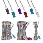 Set of 6 Speaker Wires/Cord Cables 