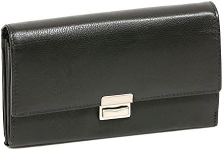 LEAS Portefeuille pour serveur chauffeur de taxi, cuir véritable, noir Special Edition''