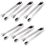 6 Pack Mini Sugar Tongs Stainless Steel Ice Tongs Small Serving Tongs Multi-Purpose Appetizers Tongs for Tea Party Coffee Bar Kitchen by RuiChy