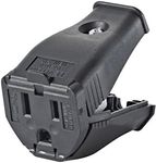 Leviton 3W102-H0E Grounding Cord Outlet, Black