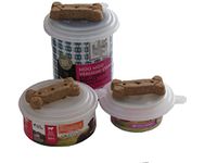 Smarter-Seal, Pet Food Can Lids, 4-Pack, Clear Color, for Dog and Cat Food, One Size Lid Fits Most Sizes