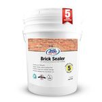 Rainguard Water Sealers Brick Sealer, Penetrating Protection Against Rain and Moisture Damage, for All Brick and Mortar Surfaces, Silane/Siloxane Waterproofer, Natural Finish, Ready to Use, 5 Gallons