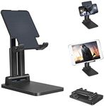 Urlixin Tablet Stand Foldable Extendable & Adjustable Tablet Holder for Desk, Super Sturdy Dual-Pole Support Monitor Stand Compatible with iPad/Tablets/Smartphones/Surface Pro/Portable Monitor