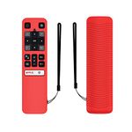 ETUZI Silicone Remote Cover for TCL FMR1 | FNR1 | RC802V Remote Cover/Iffalcon Smart HD 4K LED TV with Netflix Function Remote Case (Remote Not Included) (Red)