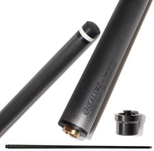 100% Carbon Fiber Shaft, Black Technology Shaft of Pool Cue Front Part for Billiard Play/Break/Snooker Cue Shaft with Foam- 737 mm,745mm,765mm (Uniloc(OKHEALING), 11.8-21.4-765)