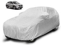 Auto Hub Waterproof Car Cover Compatible with Urban Cruiser Taisor with Mirror Pocket, Soft Cotton Lining, Waterproof Taisor Car Cover- Metallic Silver
