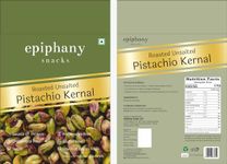 Epiphany Snacks Premium California Roasted Unsalted Pistachios Kernels | 100% Natural Crunch Pista | Nuts & Dry Fruits | Healthy Snacks | Dry Fruit Healthy Snacks (300g)