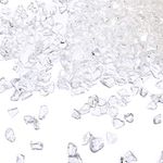 TWINKLING High Luster Crushed Glass, Broken Glass, Glass Gems Chips for DIY Resin Art Epoxy Crafts, Nail Art, Geode Painting, 1-3mm(200g) (Crystal/Clear)