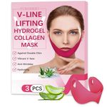 Face Mask, V Lifting Face Lift Tape, Double Chin Reducer, Lifting Hydrogel Collagen Mask With Aloe, Firming Anti-Wrinkle Mask, Earhook Neck Lift Slimming Mask For Women & Men