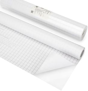 EXERZ Pellicola autoadesiva per libri 33 cm x 10 m, resistente all'acqua, copertina protettiva adesiva per quaderni, quaderni, creazione di etichette, solida e resistente