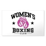 CafePress Women's Boxing Rectangle Sticker Rectangle Bumper Sticker Car Decal