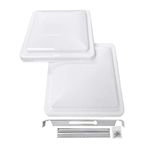 Camp'N 14" Universal RV, Trailer, Camper, Motorhome Roof Vent Cover - Vent Lid Replacement (White 2 Pack)