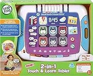 LeapFrog 2-in-1 Touch & Learn Tablet, Kids Two-Sided Tablet, Electronic Toy with Stories and Activities, Educational Play for Children Aged 2 Years +,Multicolor,22.1 x 28.5 x 33.5 cm