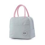 Lunch Bag Insulated Lunch Bags for Women,Lunch Cool Bag Adults Water-Resistant Thermal Leak-Proof Lunch Organizer for Children Men Work Picnic (Grey)