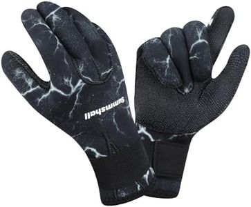Summshall Neoprene Gloves, 3mm Wetsuit Gloves for Men Women, Thermal Keep Warm Diving Gloves Anti Slip Surfing Gloves for Spearfishing Swimming Rafting Kayaking Paddling